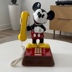 Mickey Mouse Vintage Telephone - Yellow and Red